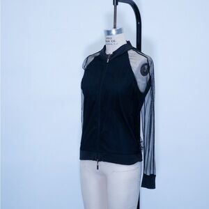 Jean Paul Gaultier Mesh Zip Up Jacket